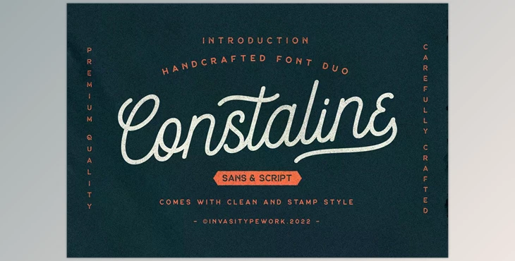 Download Constaline – Monoline Script & Sans CreativeMarket 6944838