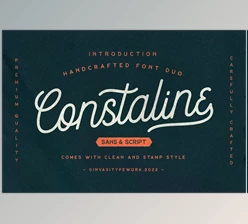 Download Constaline – Monoline Script & Sans CreativeMarket 6944838