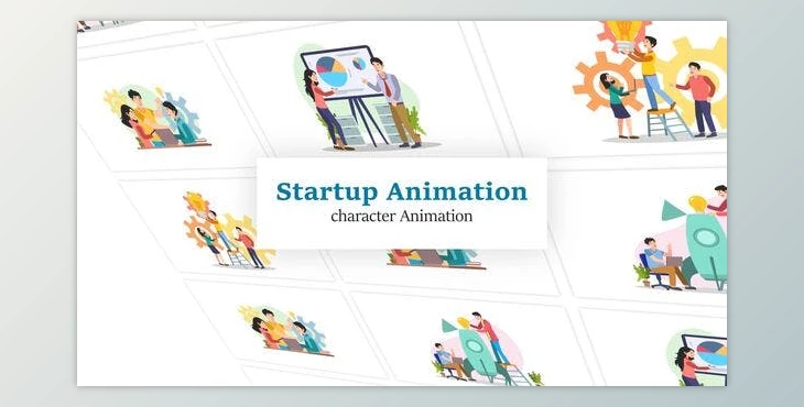 Download Startup Character Scene Animation Pack (Videohive 36044995) - AE Project