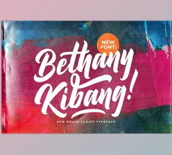 Download Bethany Kibang – Bold Script Font CreativeMarket 5914324