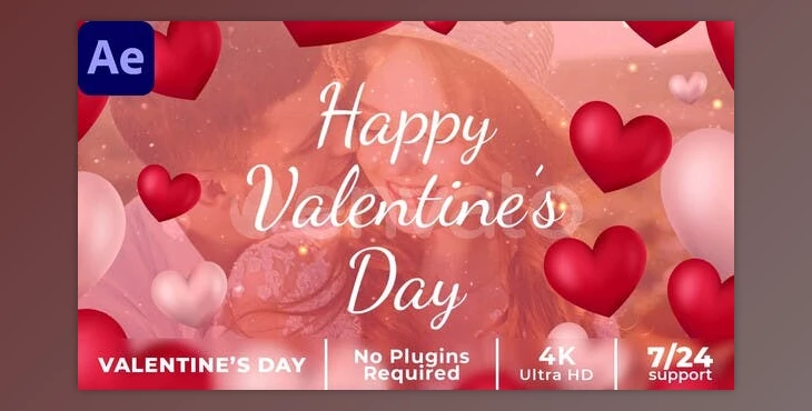 Download Valentines Day Intro (Videohive 35953507) - AE Project