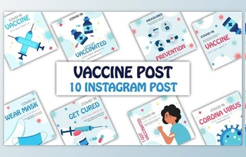 Download Social <span class='badge badge-warning'>Media</span> Posts for COVID-19 Vaccine (Videohive 35997106) - AE Project