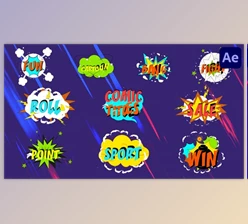 Download Videohive Comic Titles | After Effects 36022673