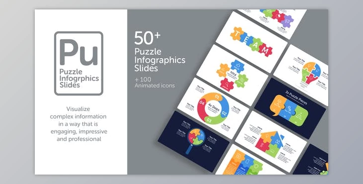 Download Puzzle Infographics Slides (Videohive 35961915) - AE Project