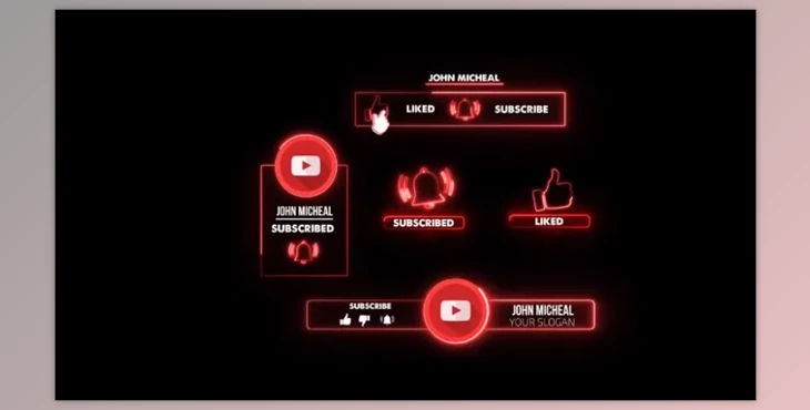 Download Motionarray Youtube Neon Subscribe 587635