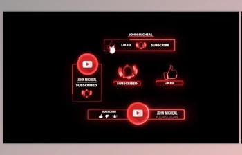 Download Motionarray Youtube <span class='badge badge-warning'>Neon</span> Subscribe 587635