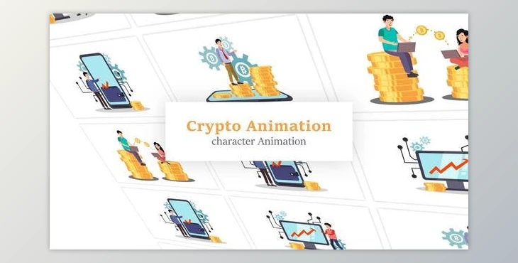 Download Cryptocurrency Scene Animation Pack (Videohive 36080482) - AE Project