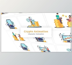 Download Cryptocurrency Scene Animation Pack (Videohive 36080482) - AE Project