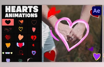 Download Cartoon <span class='badge badge-warning'>Hearts</span> Stickers for After Effects (<span class='badge badge-warning'>Videohive</span> 36046457) - AE <span class='badge badge-warning'>Project</span>