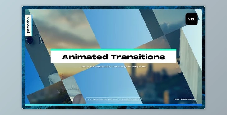 Download Animated Transitions (Videohive 36064958) - AE Project
