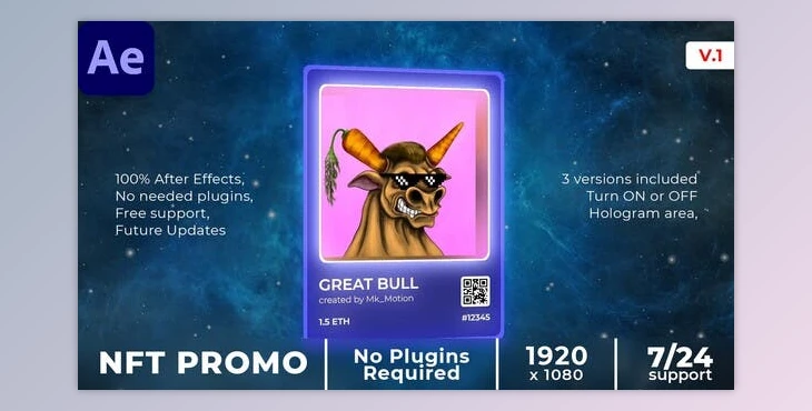 Download NFT Promo (Videohive 36117679) - AE Project