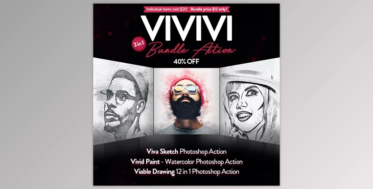 Download Vivivi Photoshop Action 3 in 1 Bundle GraphicRiver - 35908243