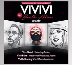 Download Vivivi Photoshop Action 3 in 1 Bundle GraphicRiver - 35908243