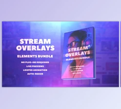 Download AtomX Stream Overlays Elements Bundle (Videohive 35300585) - AE Project