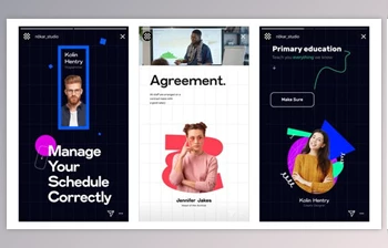 Download Creative Agency Promo Instagram Stories and <span class='badge badge-warning'>Posts</span> (Videohive 36155709) - AE Project