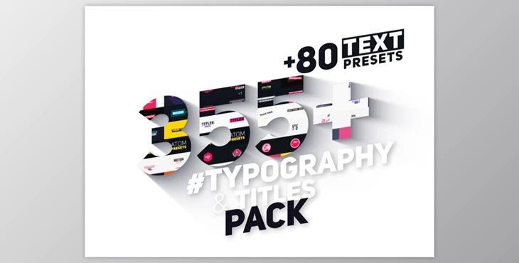 Download VIDEOHIVE BIG PACK OF TYPOGRAPHY | ATOM