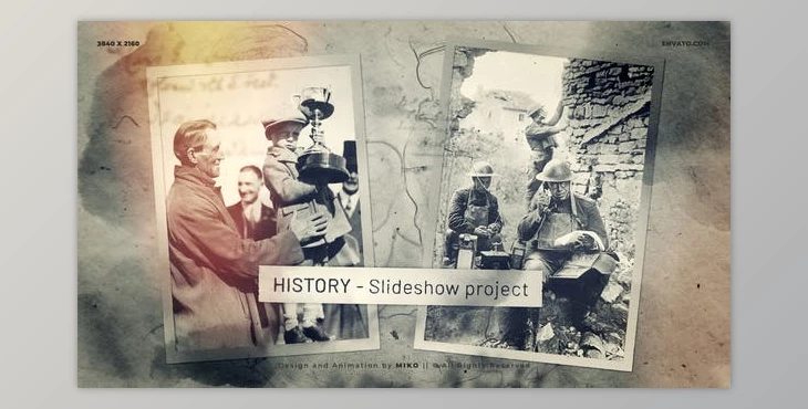 Download History Slideshow 4K (Videohive 36112348) - AE Project