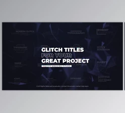 Download Glitch Titles (Videohive 36155279) - AE Project