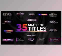 Download Minimal Gradient Titles (Videohive 35982965) - AE Project