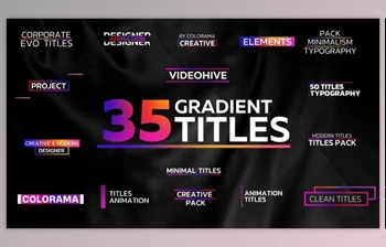 Download <span class='badge badge-warning'>Minimal</span> Gradient Titles (<span class='badge badge-warning'>Videohive</span> 35982965) - AE <span class='badge badge-warning'>Project</span>