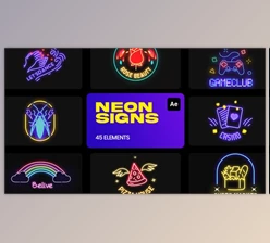 Download Neon Signs for After Effects (Videohive 36189209) - AE Project