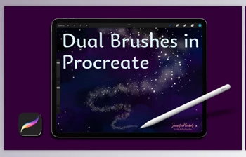 Download Dual Brushes in <span class='badge badge-warning'>Procreate</span>: Creating Gorgeous Custom Brushes