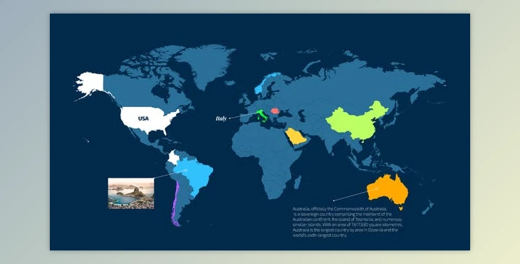 Download World Map Info (Videohive 36101640) - AE Project