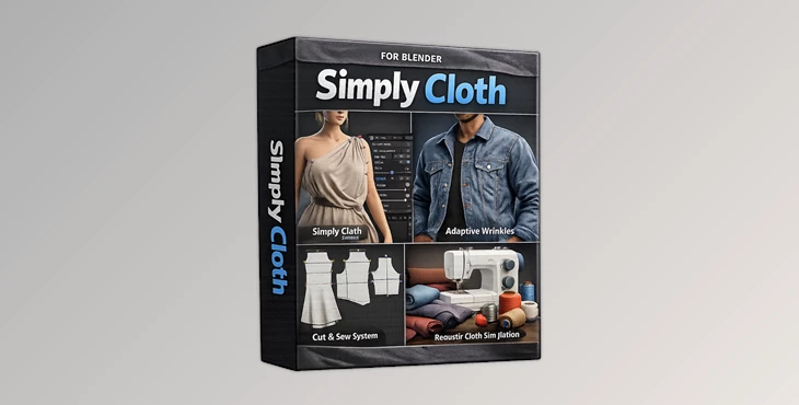 Blender - Download Simply Cloth Pro + Simply Cloth Studio