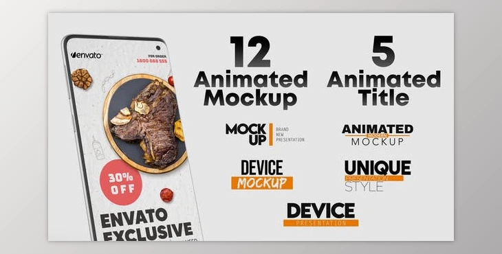 Download Animated Android Phone Mockup and Title Set (Videohive 36135842) - AE Project