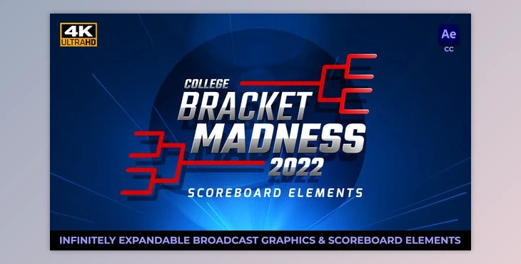 Download College Basketball Bracket Madness Scoreboard Elements (Videohive 36138590) - AE Project