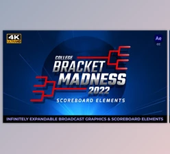 Download College Basketball Bracket Madness Scoreboard Elements (Videohive 36138590) - AE Project