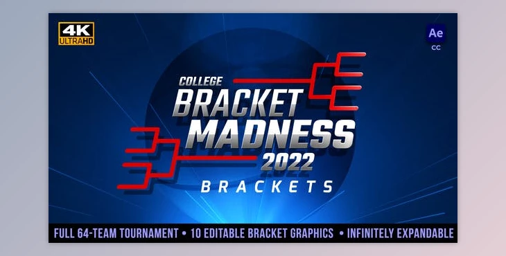 Download College Basketball Bracket Madness Tournament Brackets (Videohive 36138582) - AE Project