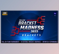 Download College Basketball Bracket Madness Tournament Brackets (Videohive 36138582) - AE Project