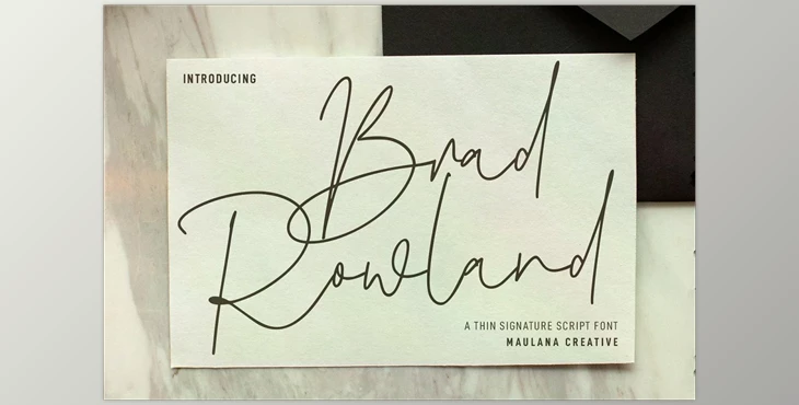 Download Brad Rowland Signature Font CreativeMarket 6987895