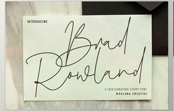 Download Brad Rowland <span class='badge badge-warning'>Signature</span> <span class='badge badge-warning'>Font</span> CreativeMarket 6987895