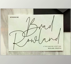 Download Brad Rowland Signature Font CreativeMarket 6987895