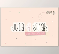 Download Julia & Sarah Font CreativeMarket 5922557