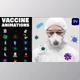 Download Corona Virus And Vaccine Cartoon Icons for Premiere Pro (Videohive 36109530)