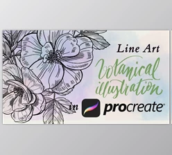 Download Botanical Illustration – Line Art in Procreate