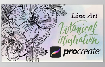Download Botanical Illustration – Line Art in <span class='badge badge-warning'>Procreate</span>