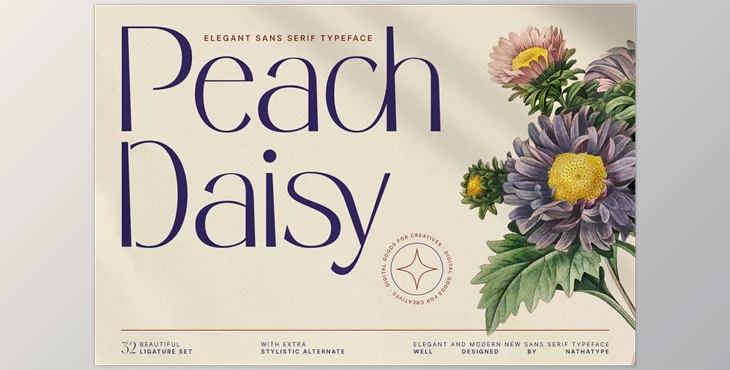 Download Peach Daisy Sans Serif Font