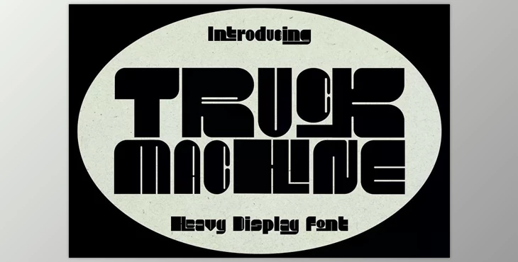Download Truck Machine – Heavy Display Font