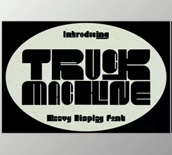 Download Truck Machine – Heavy Display Font
