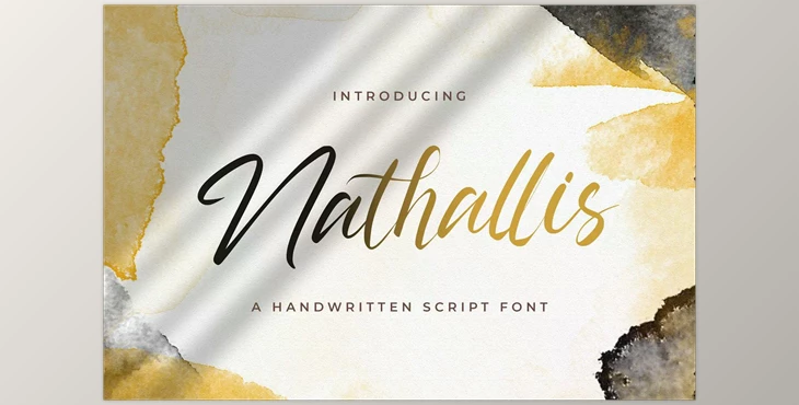 Download Nathallis – Handwritten Font CreativeMarket 5914289