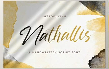 Download Nathallis – Handwritten Font <span class='badge badge-warning'>CreativeMarket</span> 5914289