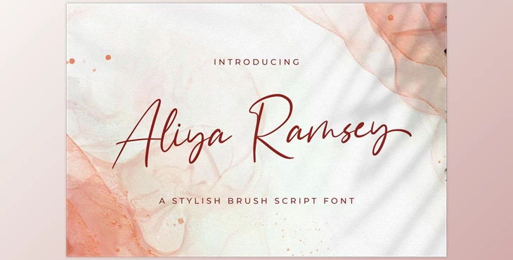 Download Aliya Ramsey – Handwritten Font Creativemarket 5914317