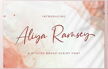 Download Aliya Ramsey – Handwritten <span class='badge badge-warning'>Font</span> Creativemarket 5914317