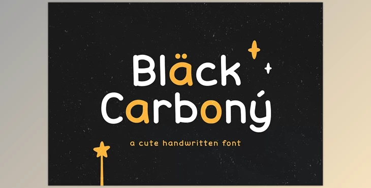 Download Black Carbony Font CreativeMarket 5915925