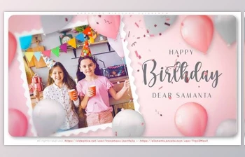 Download Samantha <span class='badge badge-warning'>Birthday</span> Slideshow (Videohive 36180836) - AE Project