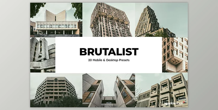 Download 20 Brutalist Lightroom Presets and LUTs